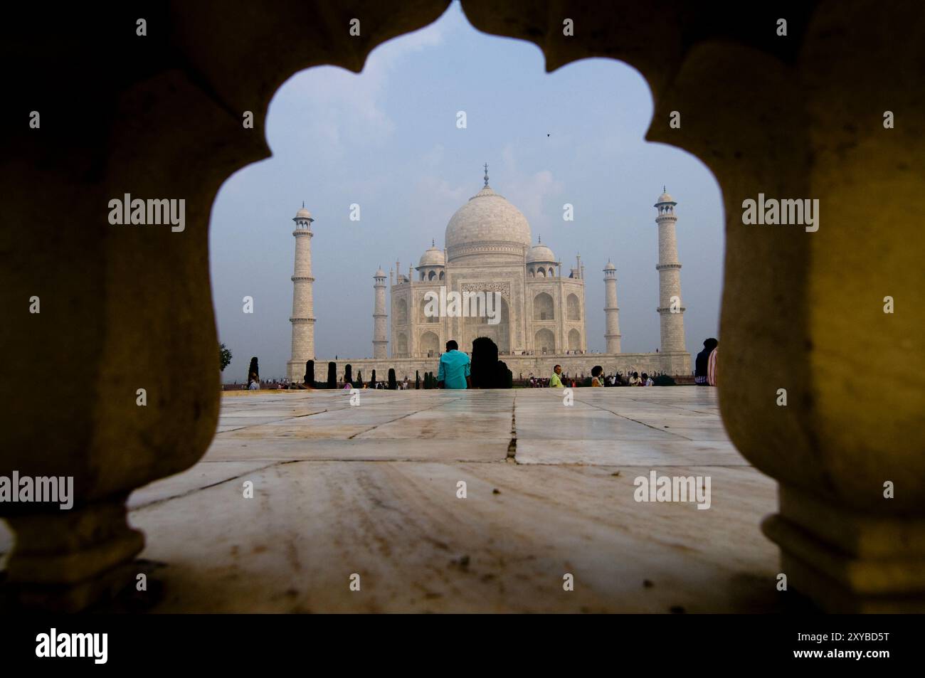 Il Taj Mahal ad Agria, Uttar Pradesh, India. Foto Stock