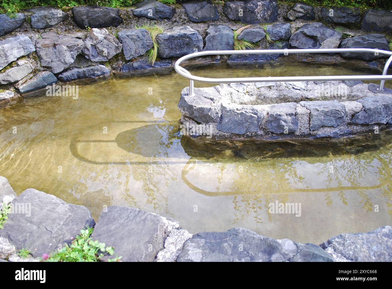 Acqua per il benessere applicazione della cura kneipp Foto Stock