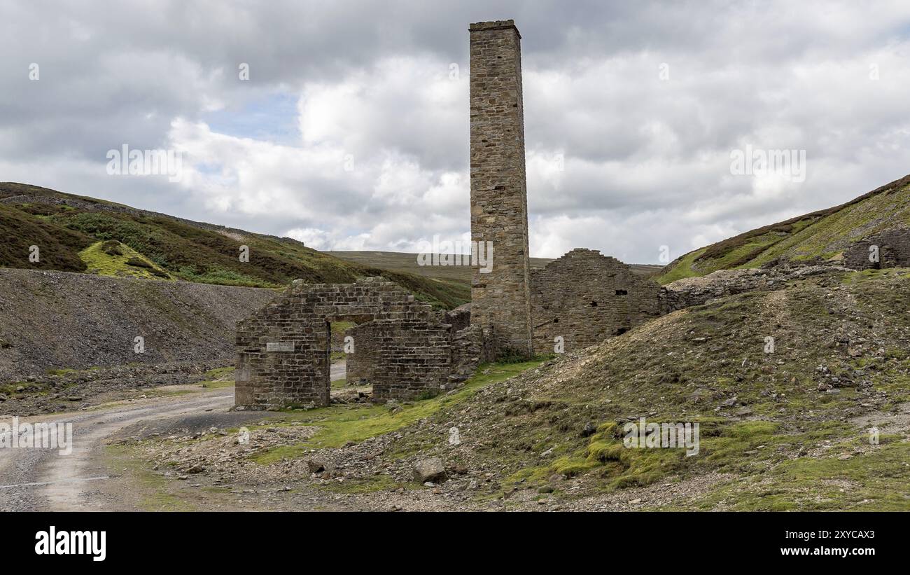 Vecchia Gang puzzava Mill, tra Feetham e Langthwaite, Yorkshire Dales, vicino a Richmond, North Yorkshire, Regno Unito Foto Stock