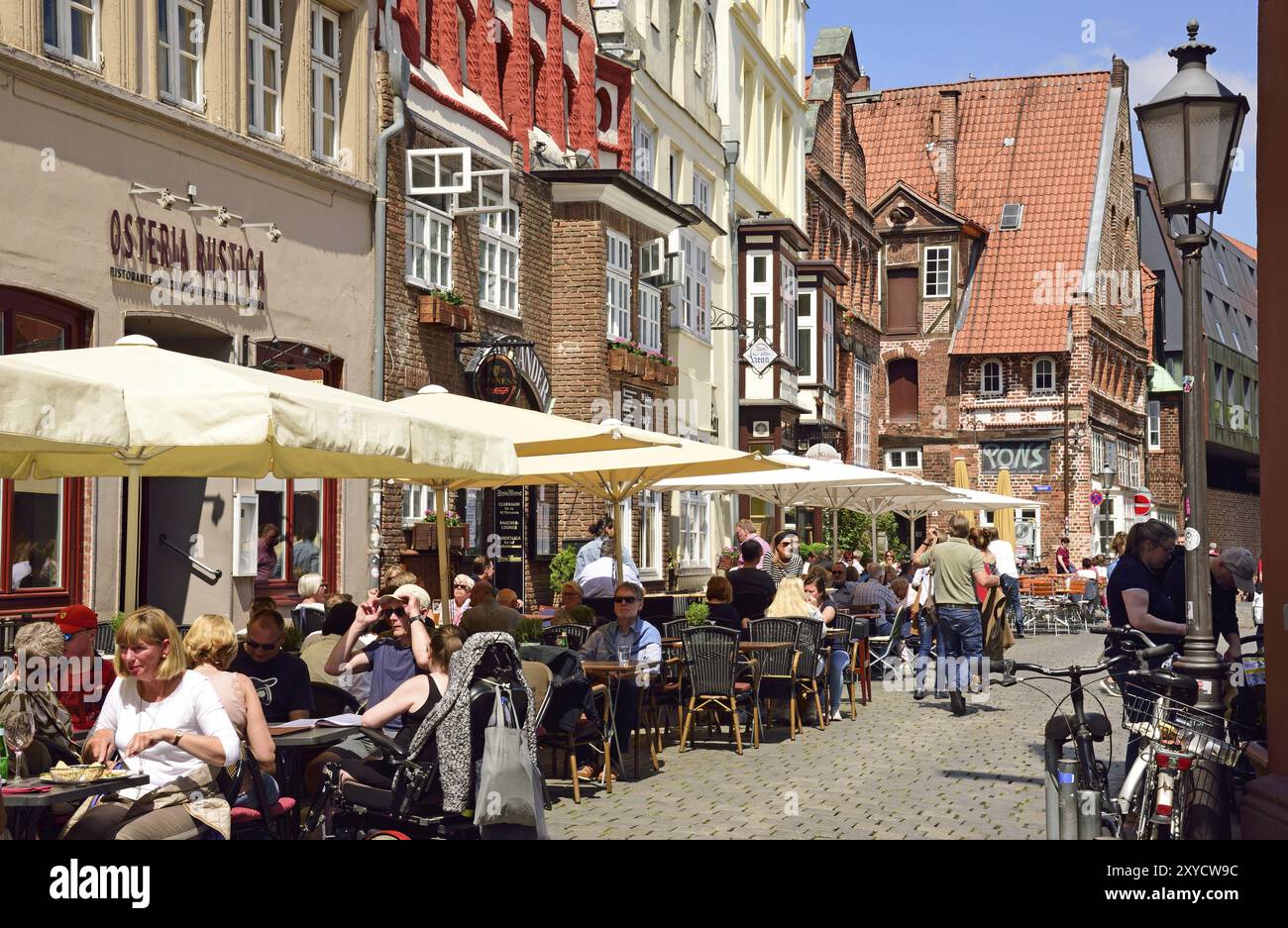 Europa, Germania, bassa Sassonia, regione metropolitana di Amburgo, Lueneburg, Stintfang, Amburgo, Amburgo, Repubblica federale di Germania, Europa Foto Stock