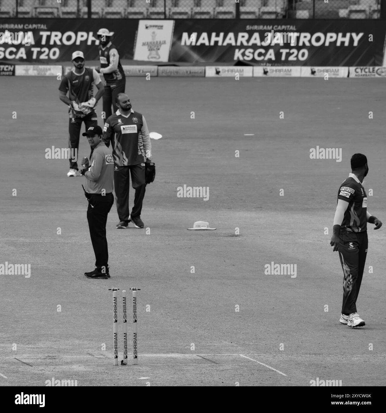 Maharaja Trophy T20 League 2024 | Mangaluru Dragons V/S Mysore Warriors a M. Chinnaswamy Stadium, Bangalore, Karnataka, India Foto Stock