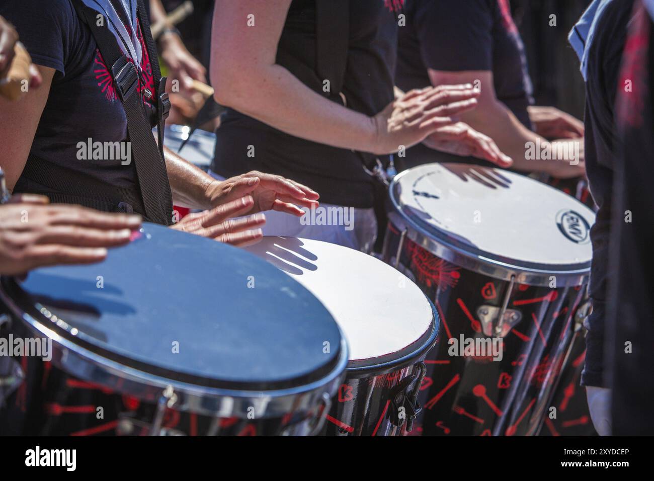 BERLINO, 08 GIUGNO: Partecipanti al Carnevale delle Culture. 8 giugno 2014 a Berlino, Germania, Europa Foto Stock