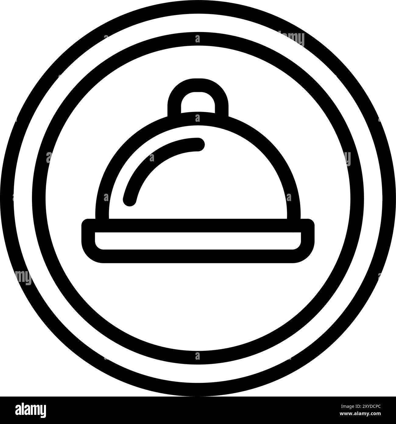 Illustrazione della progettazione dell'icona del vettore del ristorante Illustrazione Vettoriale