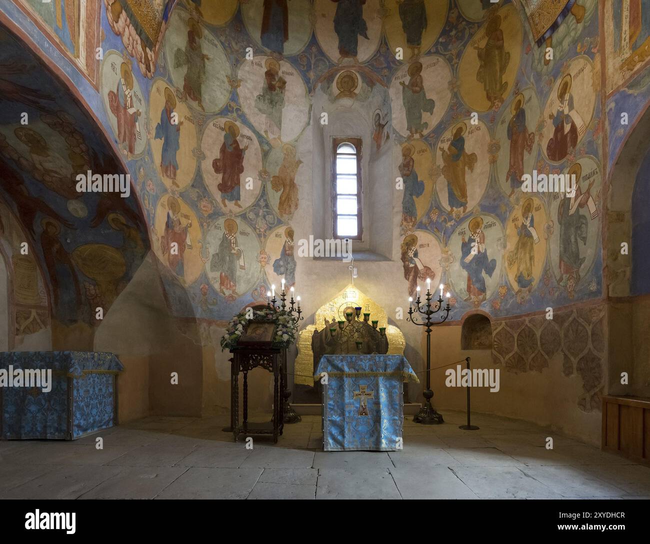 Cattedrale della Trasfigurazione costruita nel XVI secolo a Suzdal. Sito patrimonio dell'umanità dell'UNESCO. Un Golden Ring viaggia in Russia Foto Stock