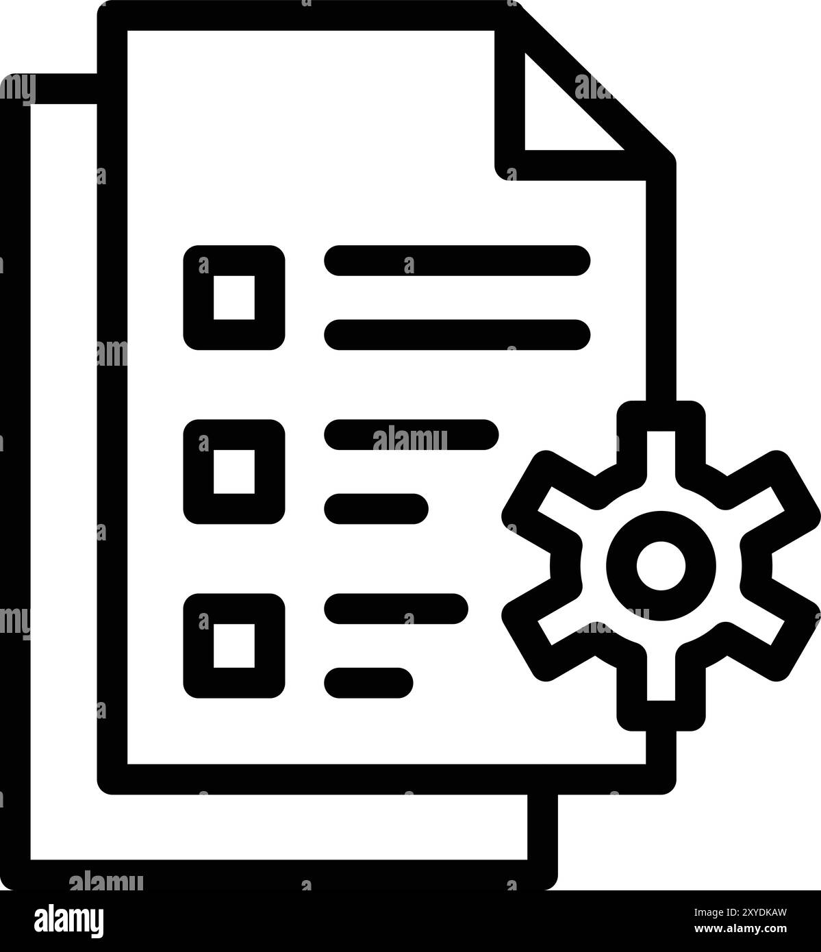 Illustrazione di progettazione dell'icona vettoriale di gestione dei file Illustrazione Vettoriale
