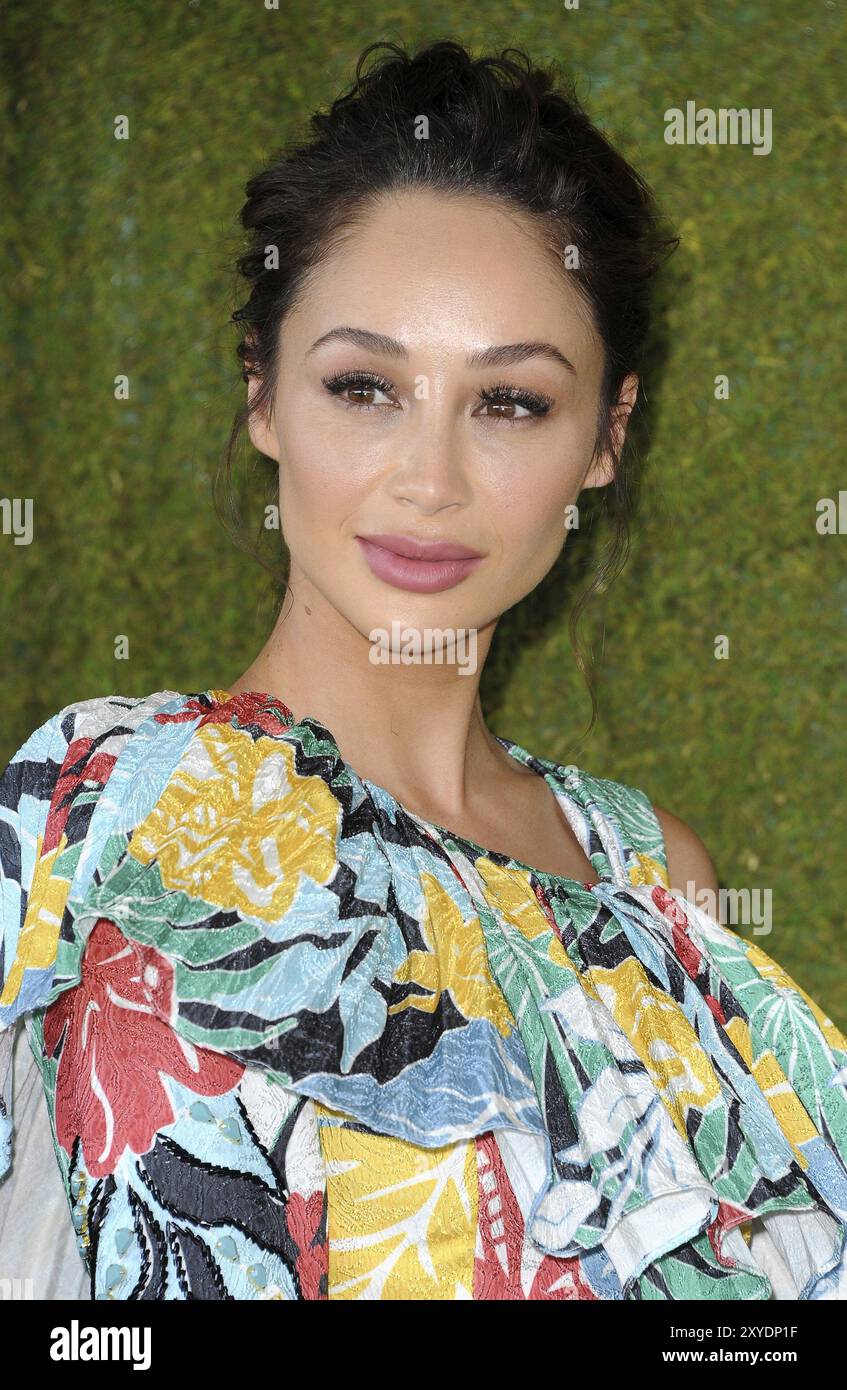 Cara Santana all'ottava edizione del Veuve Clicquot Polo Classic tenutasi presso il Will Rogers State Historic Park nel Pacifico di Palisades, USA il 14 ottobre 2017 Foto Stock