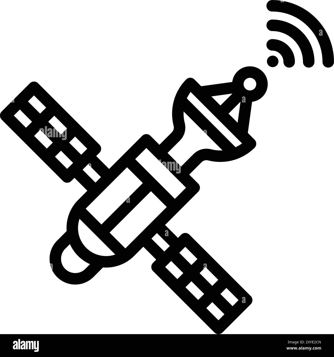 Illustrazione della progettazione dell'icona del vettore satellitare Illustrazione Vettoriale
