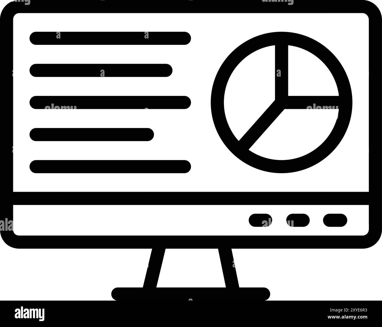 Illustrazione del progetto dell'icona del vettore del report aziendale Illustrazione Vettoriale