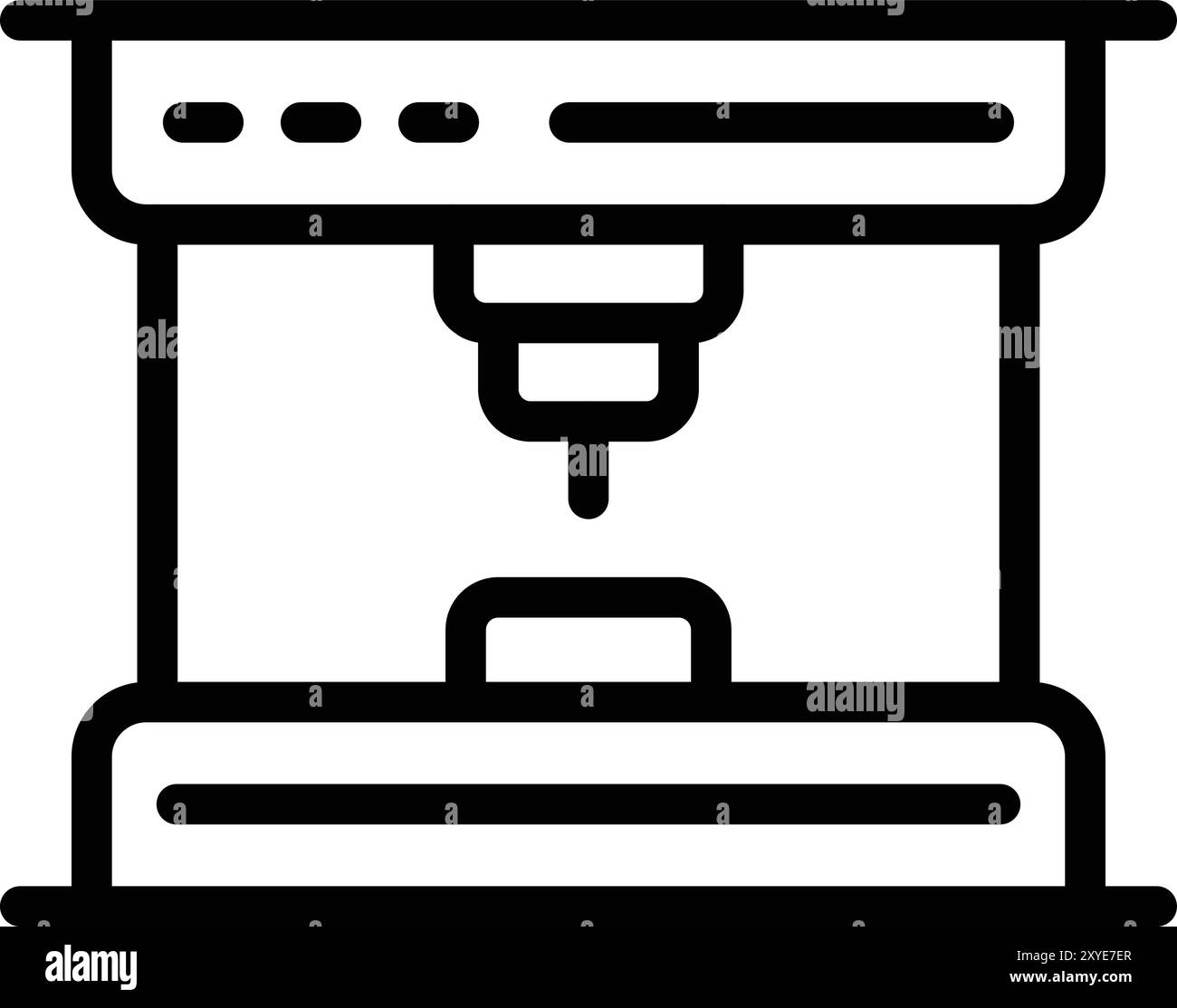 Illustrazione del design dell'icona Vector della macchina per il caffè Illustrazione Vettoriale
