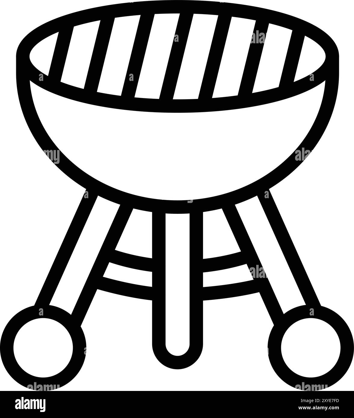 Illustrazione del design dell'icona del vettore barbecue Illustrazione Vettoriale