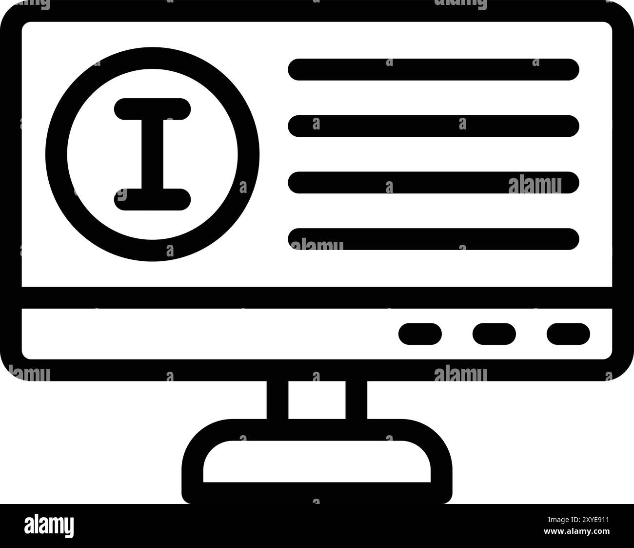 Illustrazione di progettazione dell'icona del vettore di informazioni Illustrazione Vettoriale