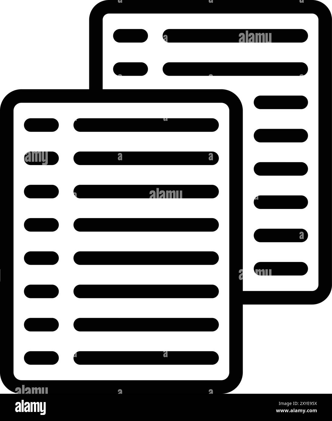 Illustrazione della progettazione di icone vettoriali su carta Illustrazione Vettoriale