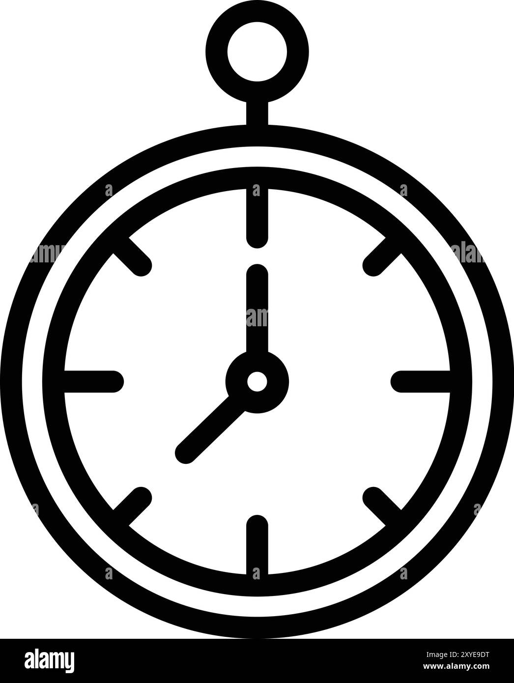Illustrazione del disegno dell'icona del vettore orologio Illustrazione Vettoriale