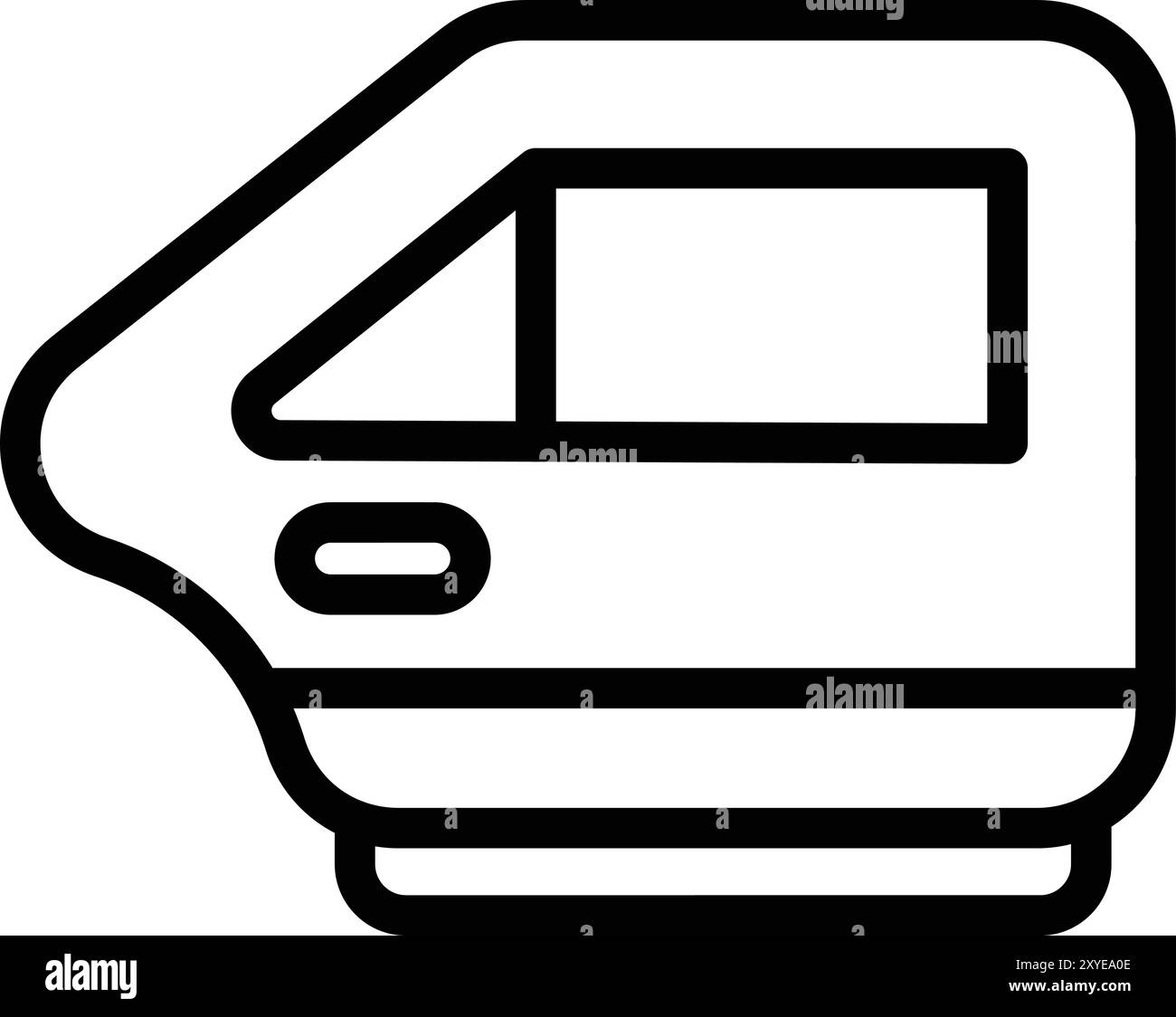Illustrazione del design dell'icona vettoriale della portiera dell'auto Illustrazione Vettoriale