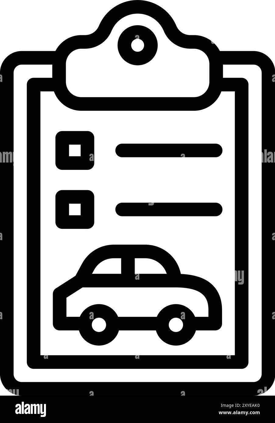 Illustrazione del progetto dell'icona del vettore del report CAR Illustrazione Vettoriale