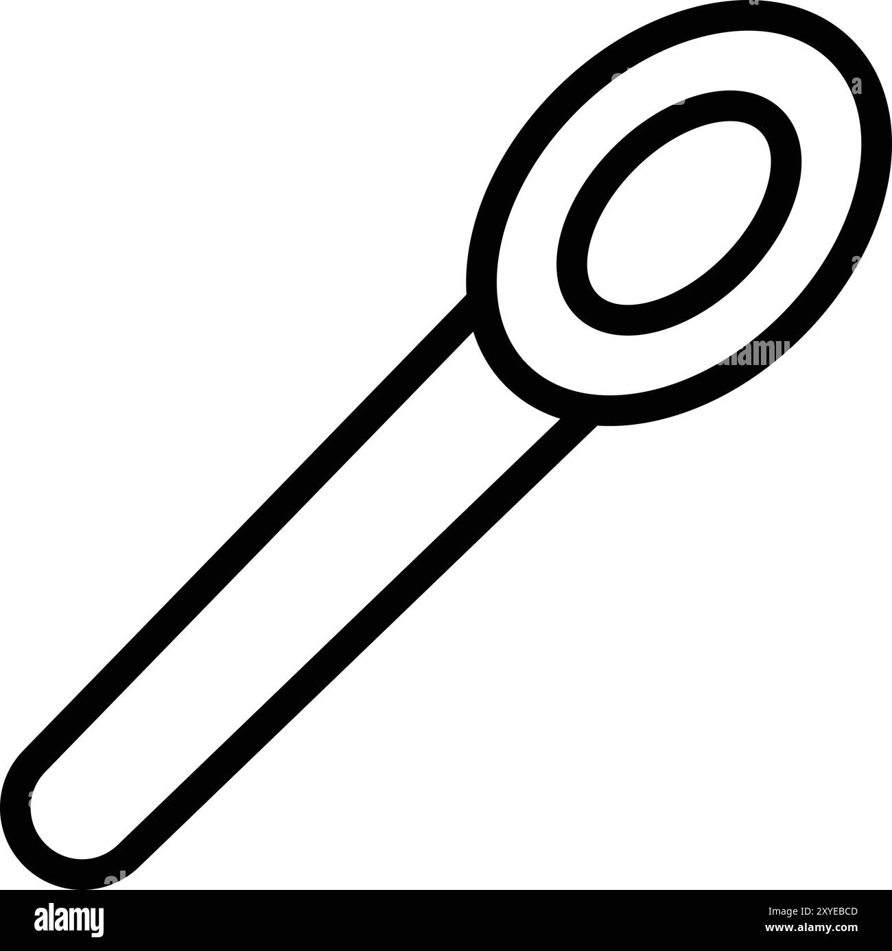 Illustrazione di progettazione dell'icona del vettore a cucchiaio Illustrazione Vettoriale