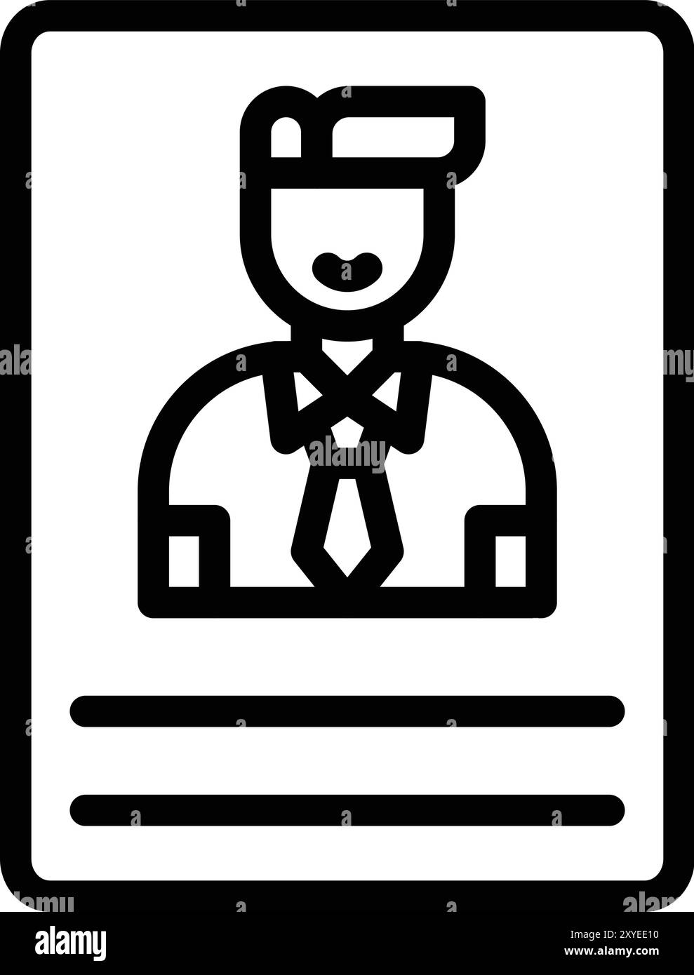 Illustrazione di progettazione dell'icona del vettore candidato Illustrazione Vettoriale