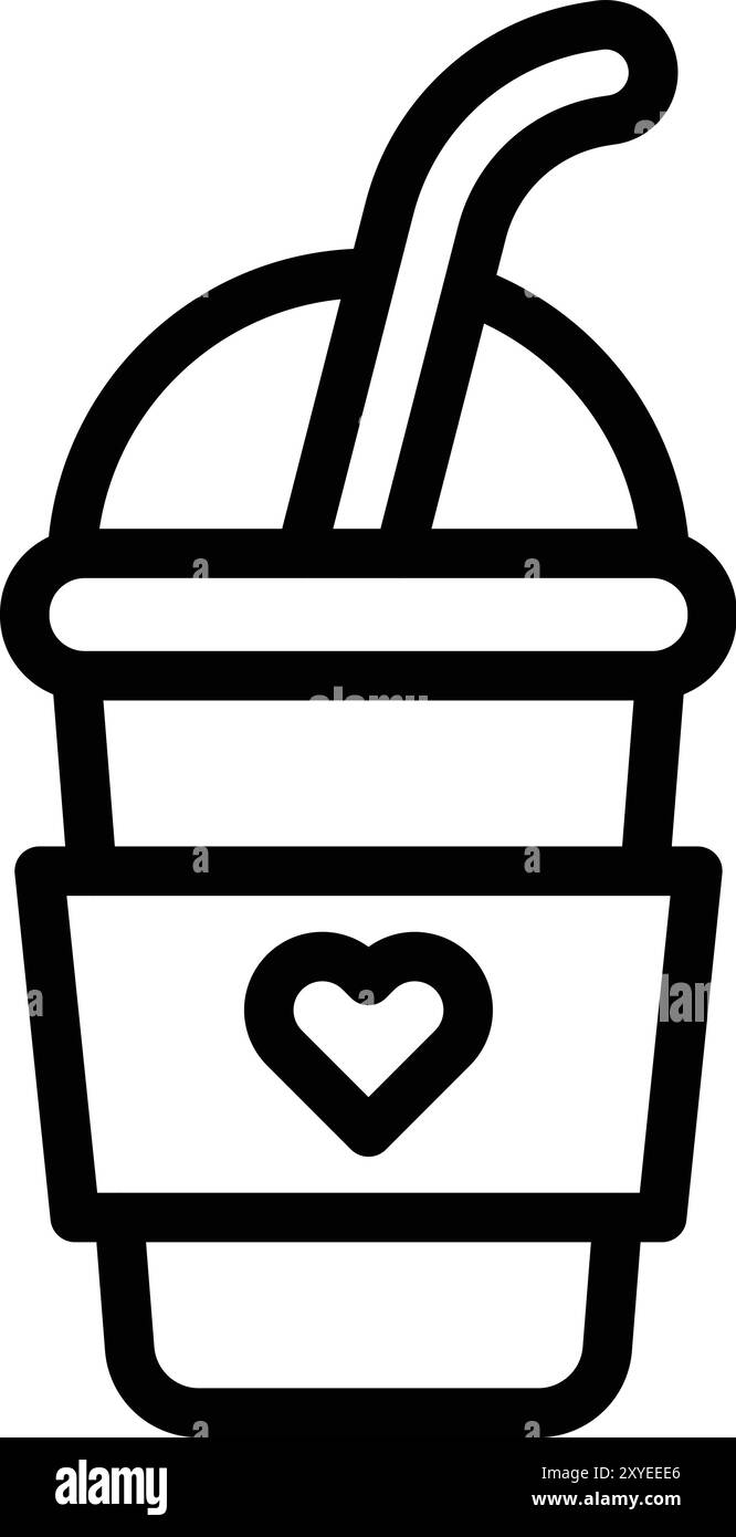 Illustrazione del design dell'icona del vettore Smoothie Illustrazione Vettoriale