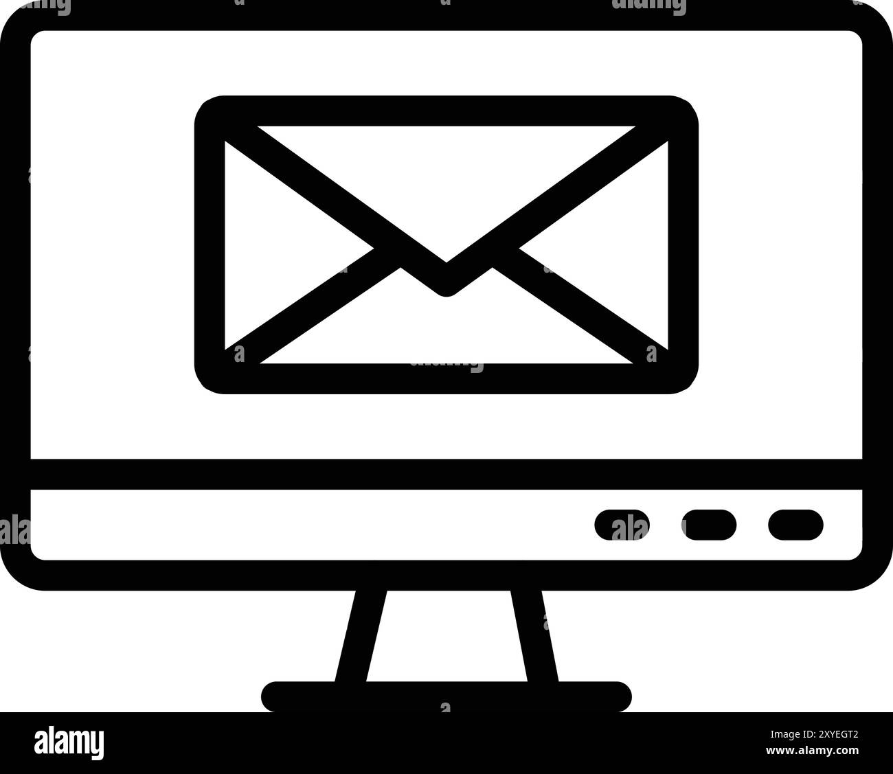 Illustrazione della progettazione di icone vettoriali per e-mail Illustrazione Vettoriale