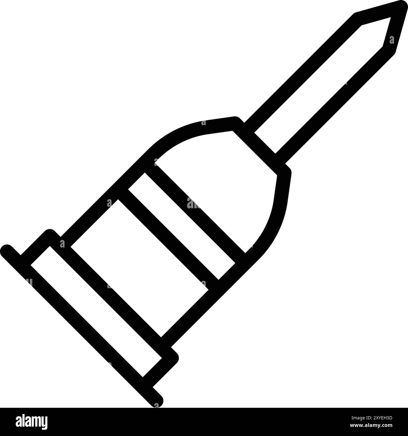 Illustrazione del design dell'icona del vettore dello scalpello Illustrazione Vettoriale