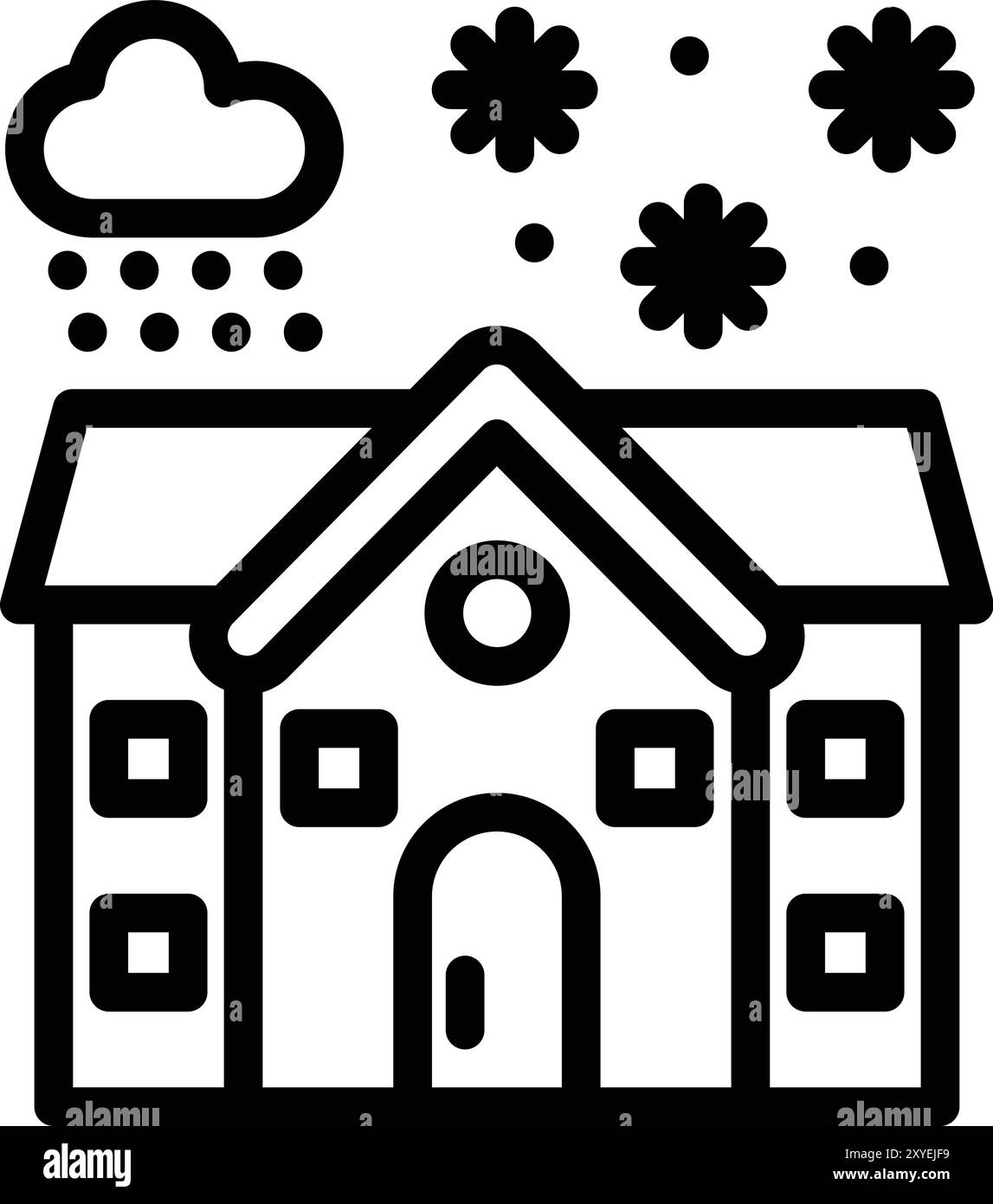 Illustrazione di progettazione dell'icona del vettore domestico Illustrazione Vettoriale