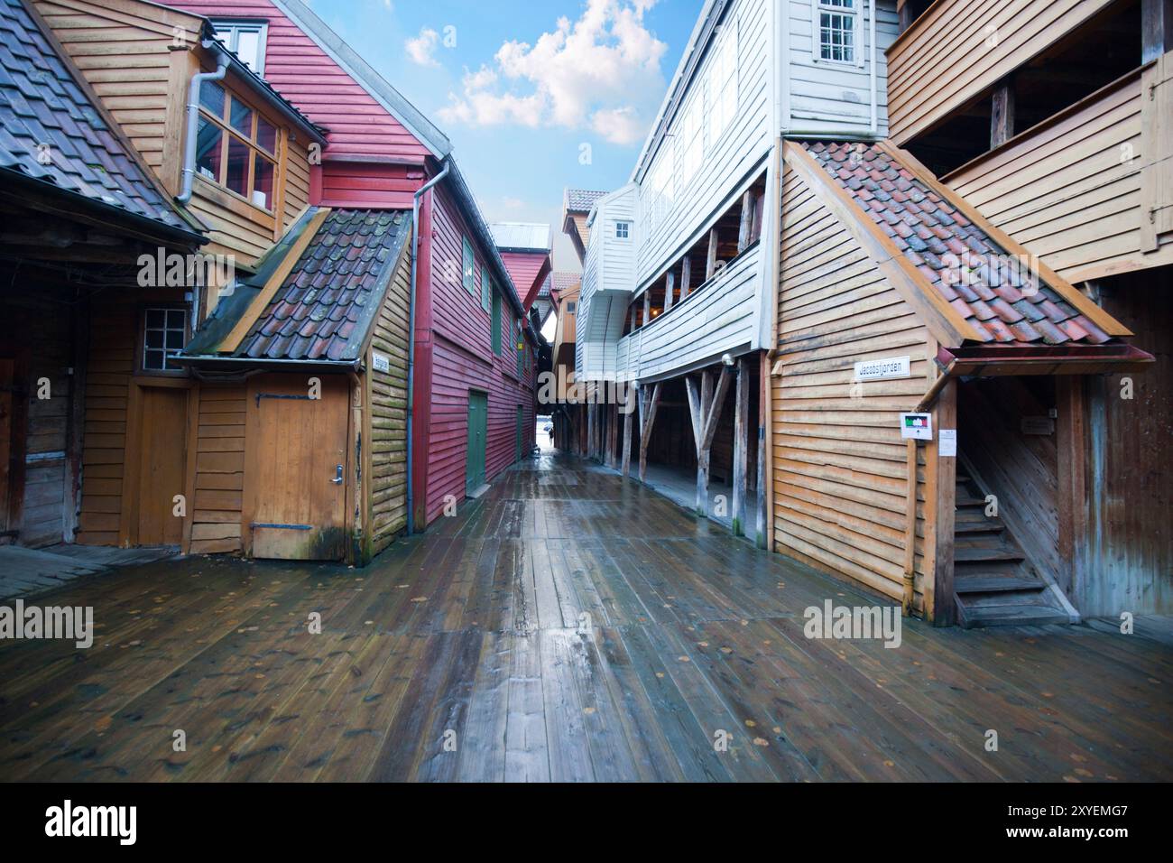 Hanseatic Business Buildings, Bergen, Norvegia, Europa Foto Stock