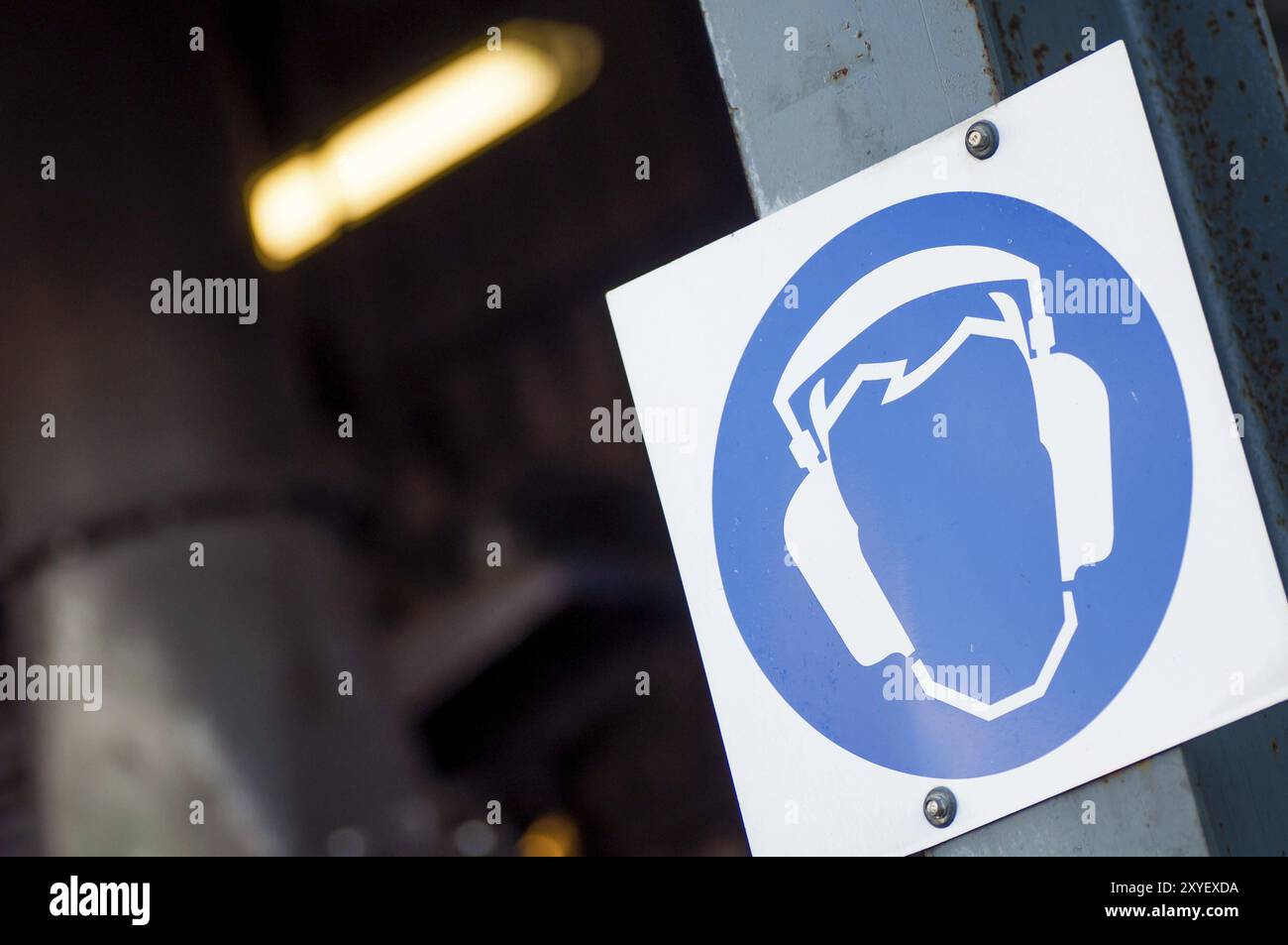 Attenzione rumore forte. Equipaggiamento di protezione per le orecchie necessario oltre questo punto Foto Stock