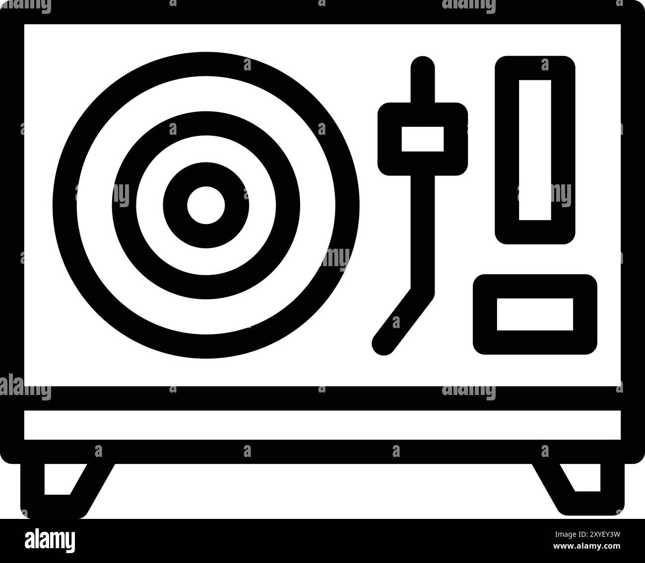 Illustrazione del design dell'icona Vector in vinile Illustrazione Vettoriale
