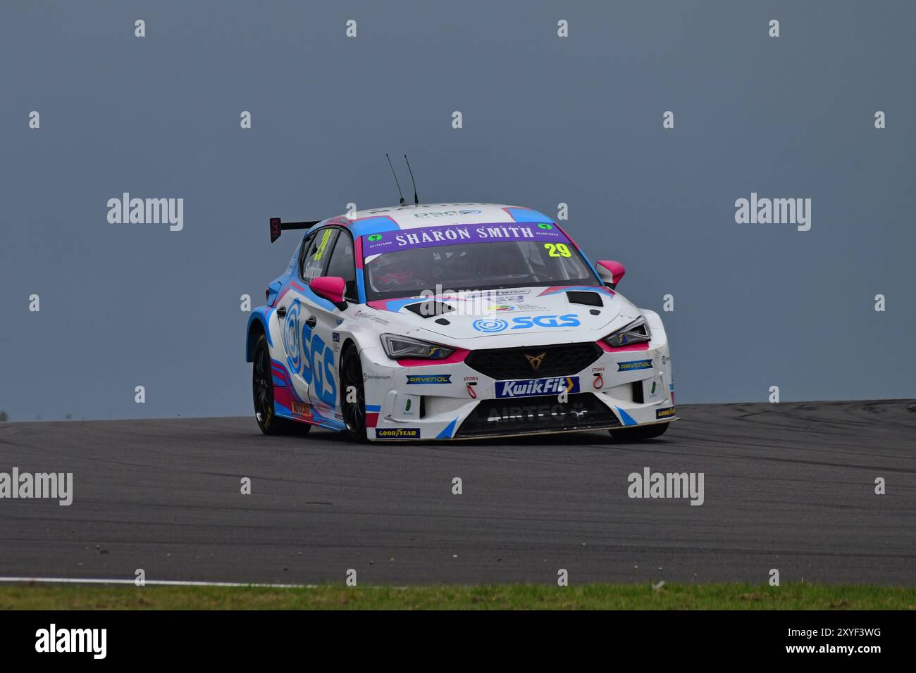 Scott Sumpton, Cupra Leon, Restart Racing, Round 23, BTCC, British Touring Car Championship, round 22, 23 e 24 della stagione 2024, 25 agosto 2024 Foto Stock