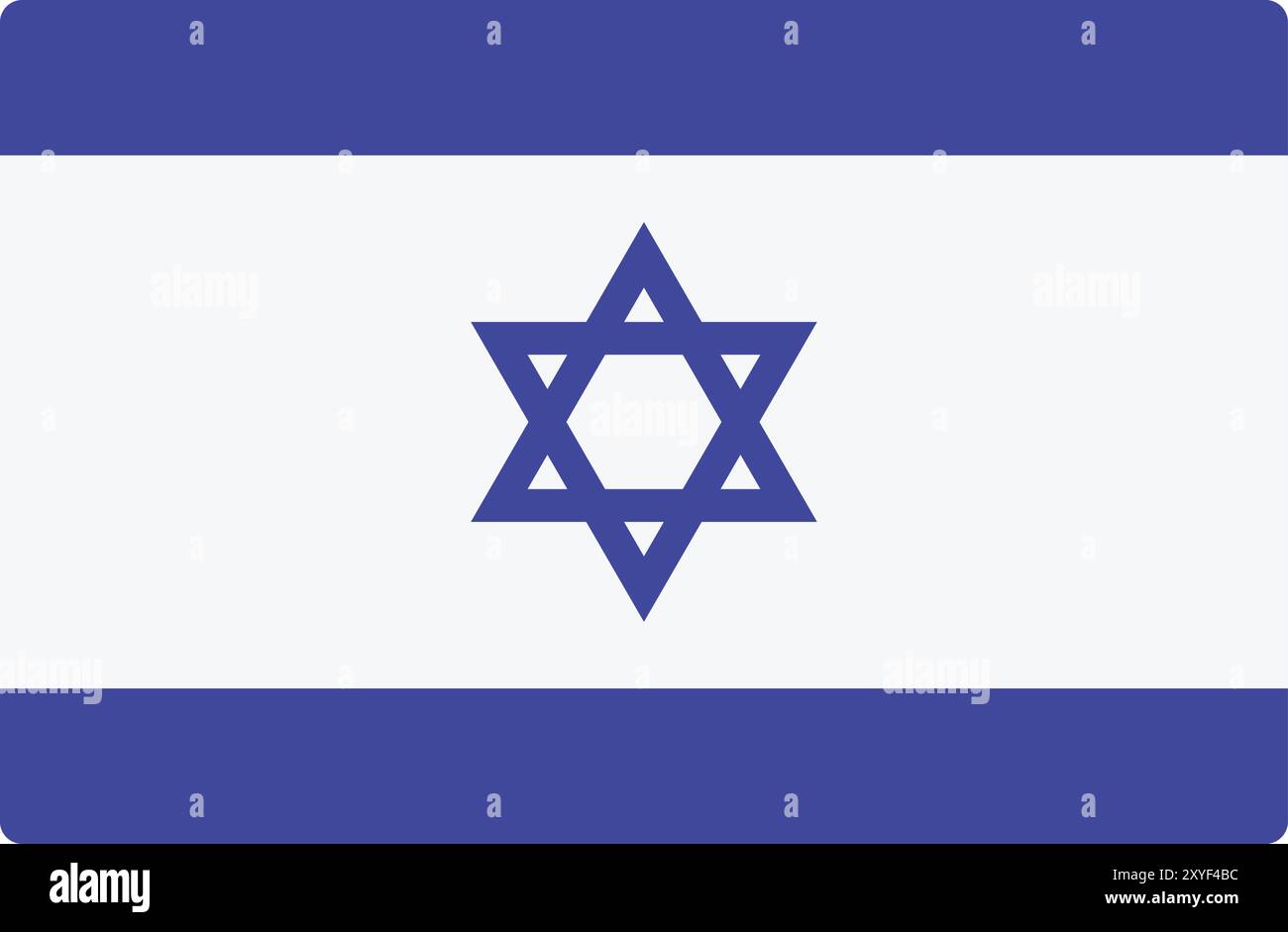 Bandiera di Israele illustrazione vettoriale Illustrazione Vettoriale