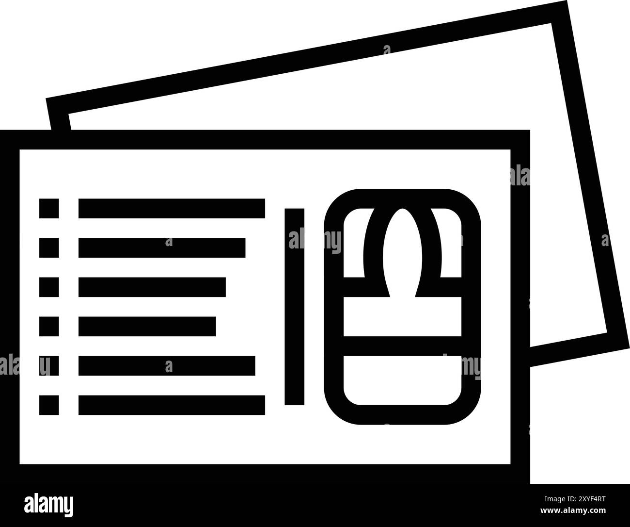 Illustrazione di progetto dell'icona del vettore cartolina Illustrazione Vettoriale