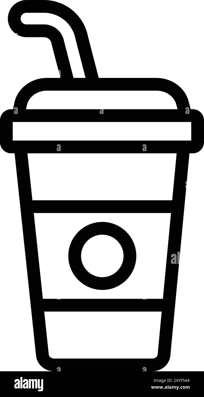 Illustrazione di progettazione dell'icona Vector della bevanda fredda Illustrazione Vettoriale