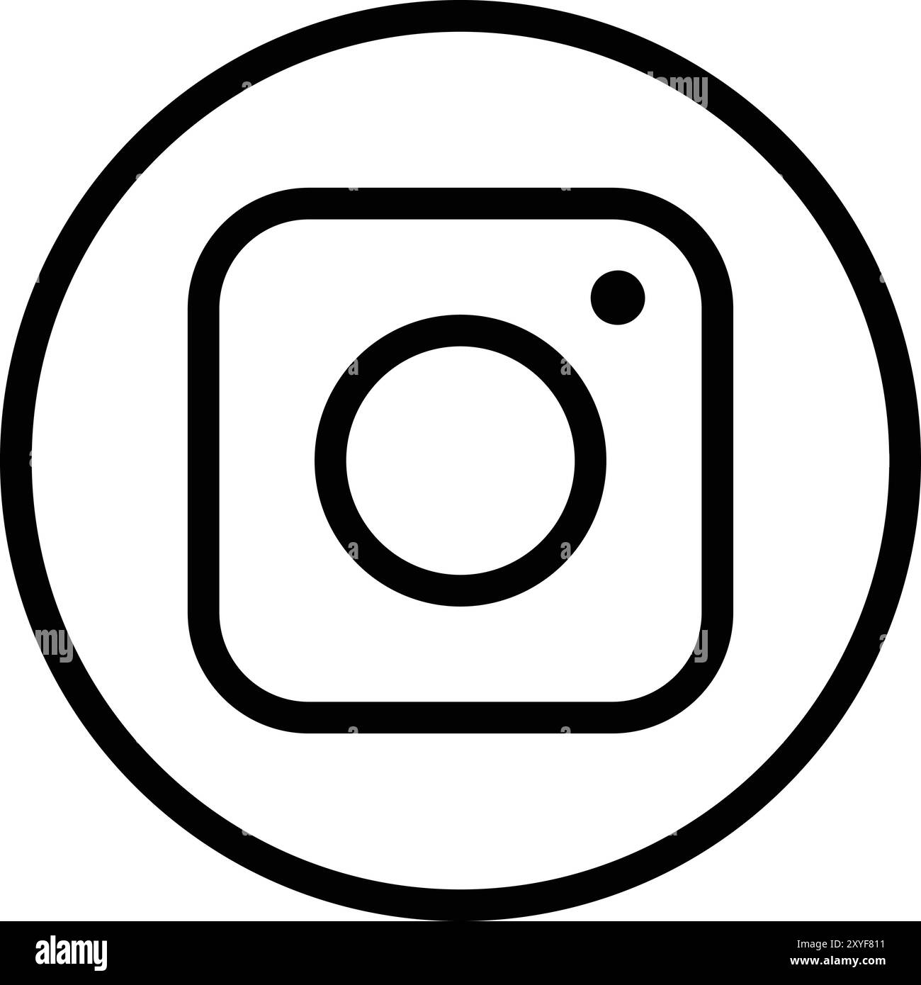 Illustrazione della progettazione dell'icona del vettore Instagram Illustrazione Vettoriale