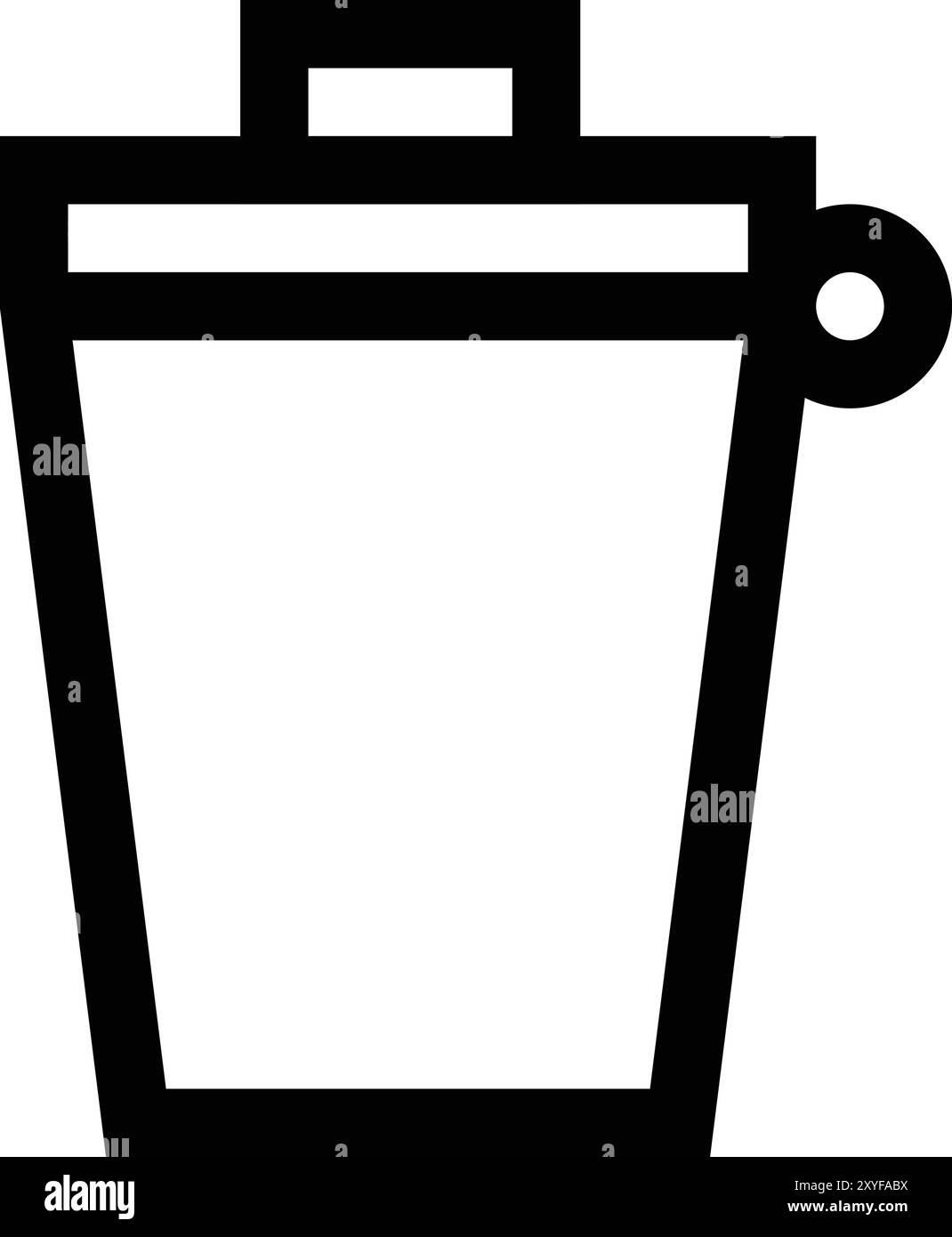 Illustrazione del disegno dell'icona del vettore bin Illustrazione Vettoriale