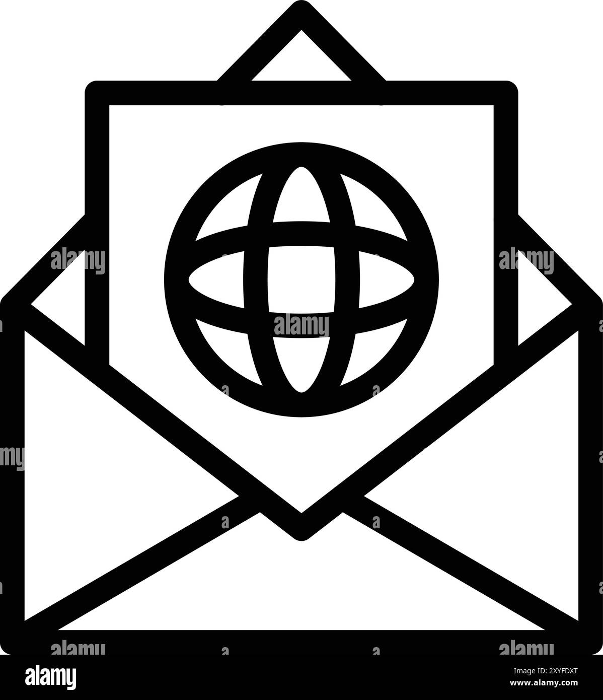 Illustrazione di progettazione dell'icona del vettore di comunicazione globale Illustrazione Vettoriale