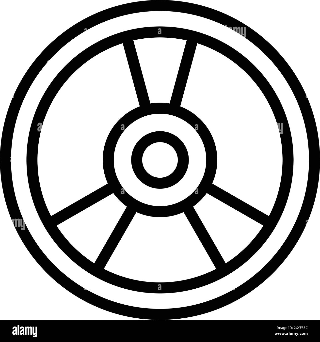 Illustrazione di progettazione dell'icona del vettore della piastra di peso Illustrazione Vettoriale