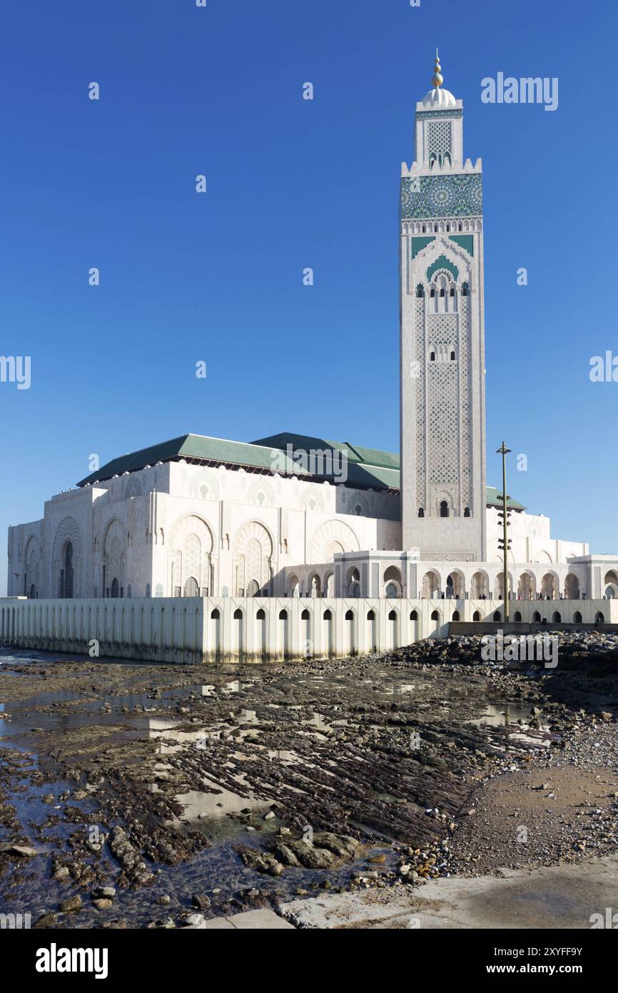 Moschea di Hassan II a Casablanca in Marocco Foto Stock