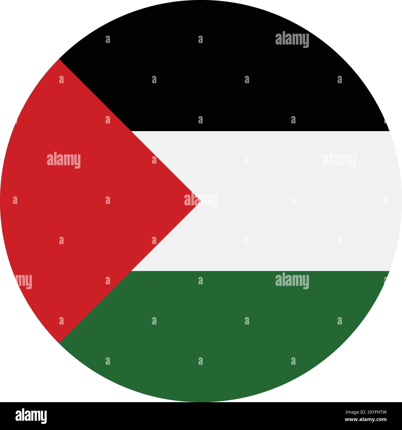 Illustrazione del vettore di bandiera della Palestina Illustrazione Vettoriale