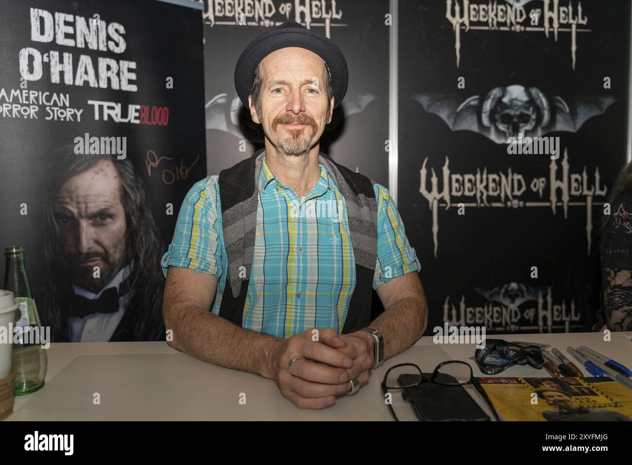 Duesseldorf-NEUSS, GERMANIA, 2 novembre 2019: Denis o? Hare (*1962, attore americano, American Horror Story) al Weekend of Hell 2019, due giorni (Novembe Foto Stock