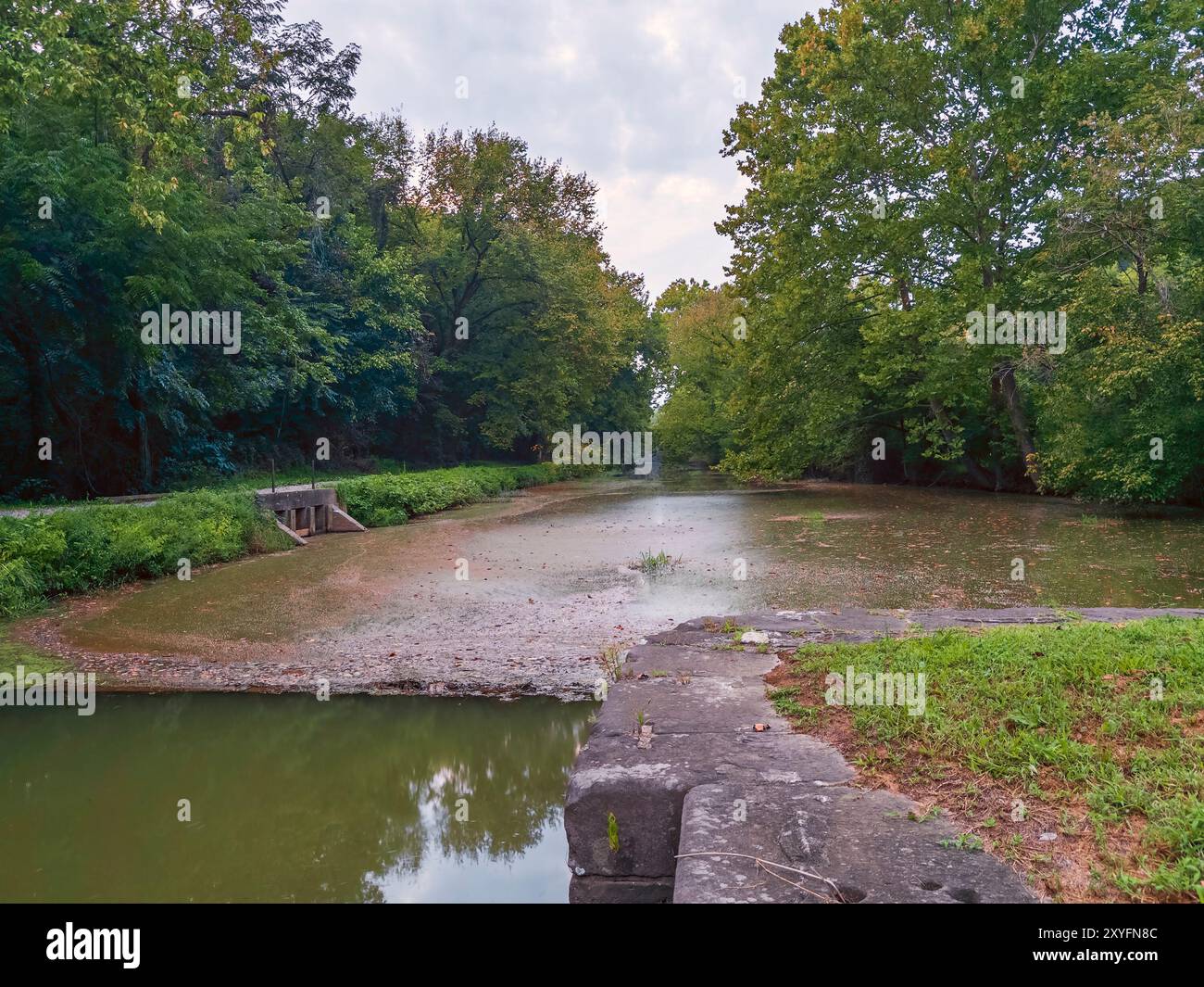 Chesapeake e Ohio Canal National Historical Park . Blocco 22. Maryland. STATI UNITI Foto Stock