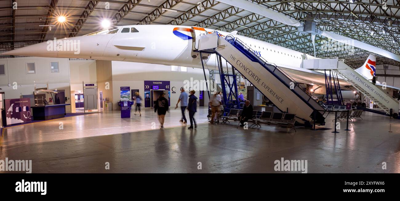 Concorde Supersonic Airliner presso il National Museum of Flight, East Lothian, Scozia, Regno Unito Foto Stock