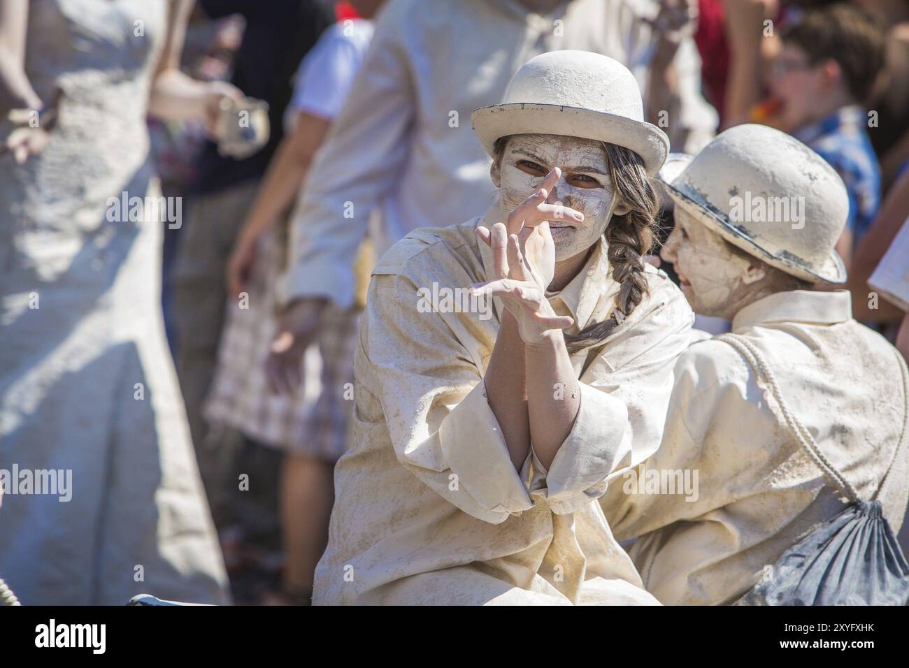 BERLINO, 08 GIUGNO: Partecipanti al Carnevale delle Culture. 8 giugno 2014 a Berlino, Germania, Europa Foto Stock