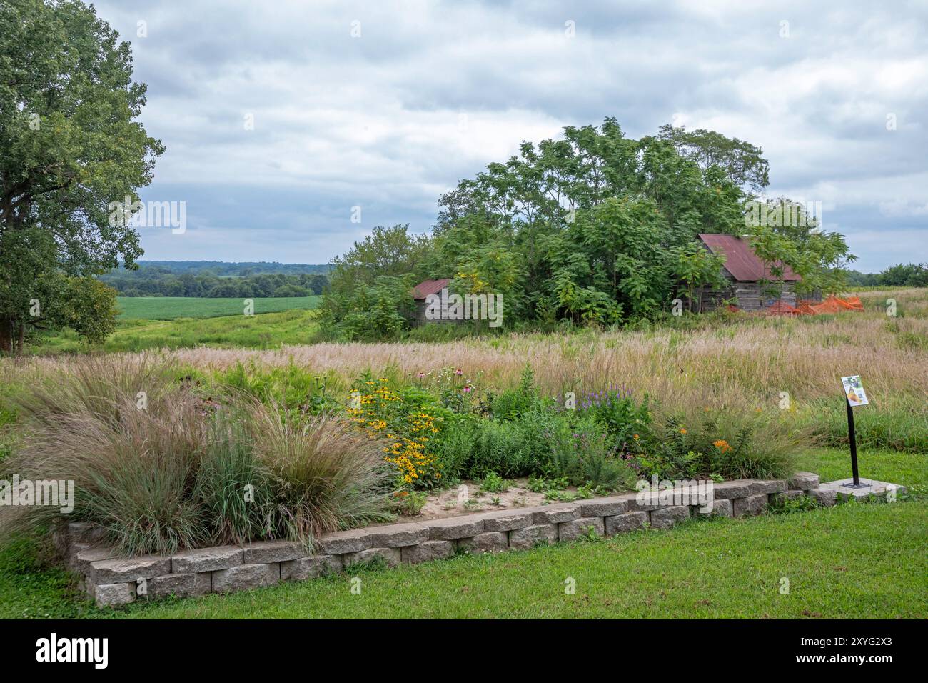 Barry, Illinois - New Philadelphia National Historic Site. Fondata nel 1836 da Frank McWorter, ex schiavo, New Philadelphia fu la prima città della lega Foto Stock