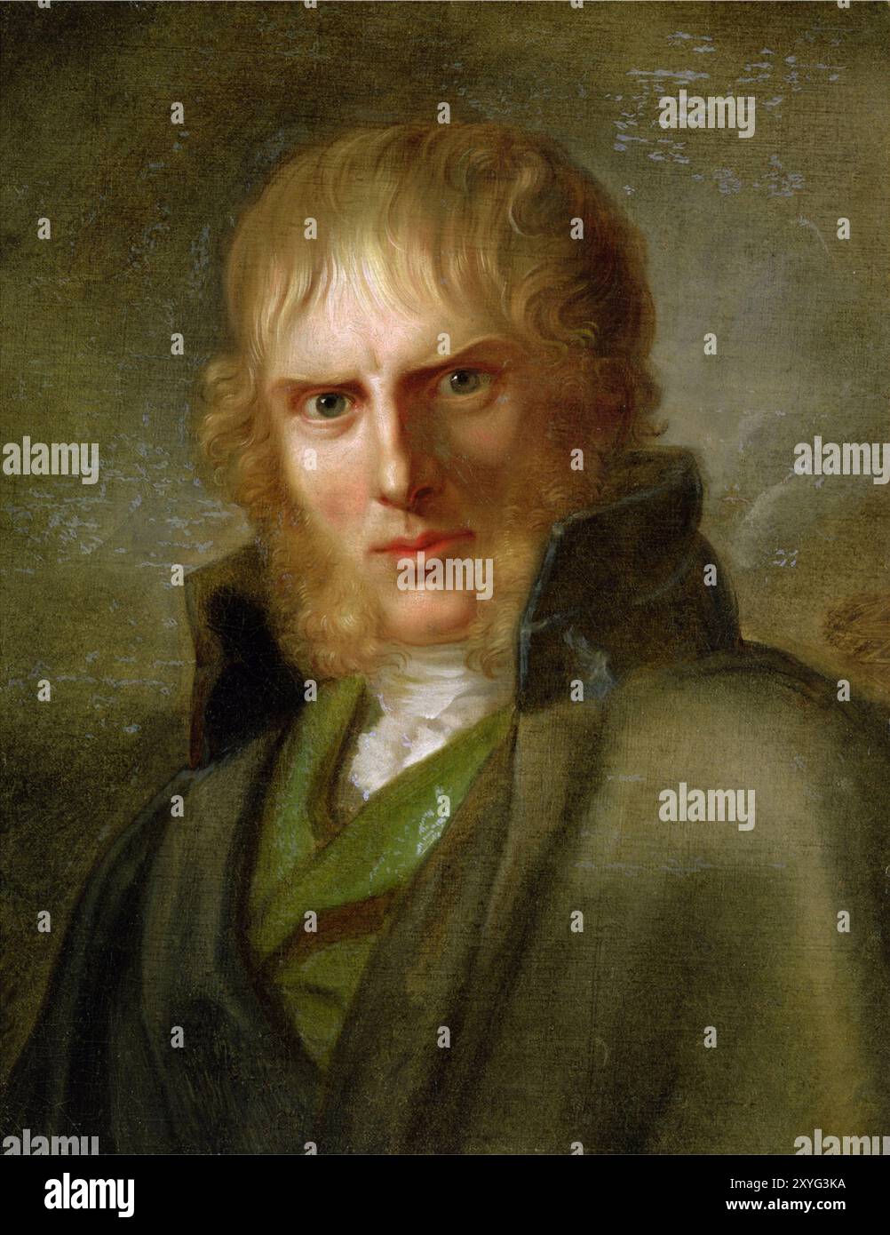 XKH141499 il pittore Caspar David Friedrich (1774-1840) (olio su tela) da Kugelgen, Franz Gerhard von (1772-1820); 53.3x41.5 cm; Hamburger Kunsthalle di Amburgo, Germania; Tedesco, al di fuori del diritto d'autore Foto Stock