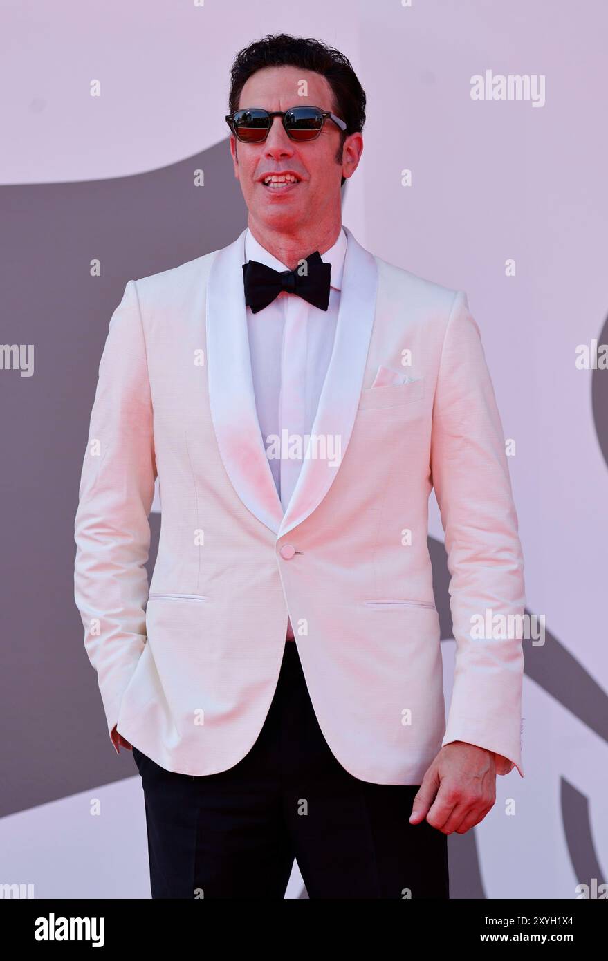 Venezia, Italien. 29 agosto 2024. Sacha Baron Cohen, Kevin Cline, Cate Blanchett e Alfonso Cuaron partecipano alla prima di 'Disclaimer' durante la 81a Mostra Internazionale d'Arte cinematografica di Venezia al Palazzo del Cinema al Lido di Venezia, Italia, il 29 agosto 2024. Credito: dpa/Alamy Live News Foto Stock