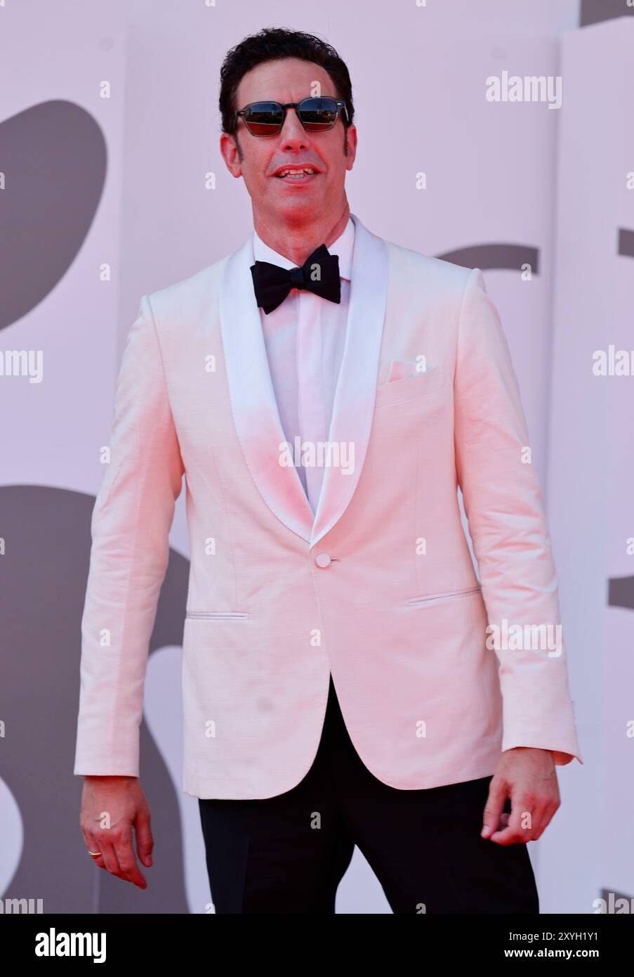 Venezia, Italien. 29 agosto 2024. Sacha Baron Cohen, Kevin Cline, Cate Blanchett e Alfonso Cuaron partecipano alla prima di 'Disclaimer' durante la 81a Mostra Internazionale d'Arte cinematografica di Venezia al Palazzo del Cinema al Lido di Venezia, Italia, il 29 agosto 2024. Credito: dpa/Alamy Live News Foto Stock