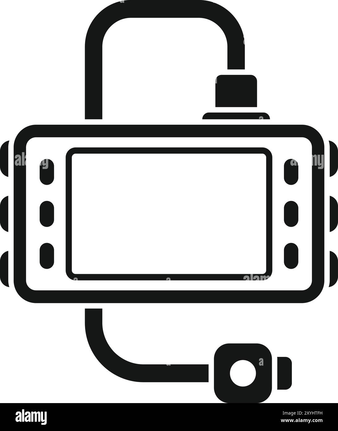 Action camera per catturare ogni momento emozionante, costruita per durare e realizzare riprese incredibili Illustrazione Vettoriale