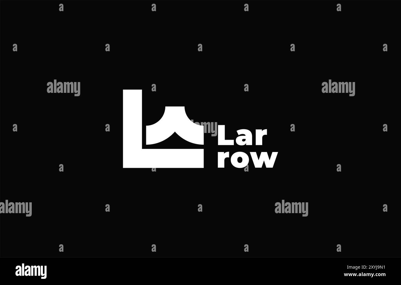 Freccia e lettera L del logo, icona Design creativo modello fintech, tecnologia, freccia, simboli di crescita e aumento. File modificabile Illustrazione Vettoriale