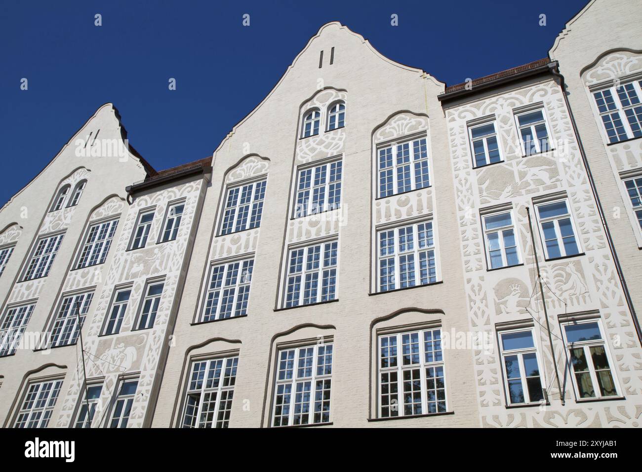 Edificio storico a Monaco di Baviera Foto Stock