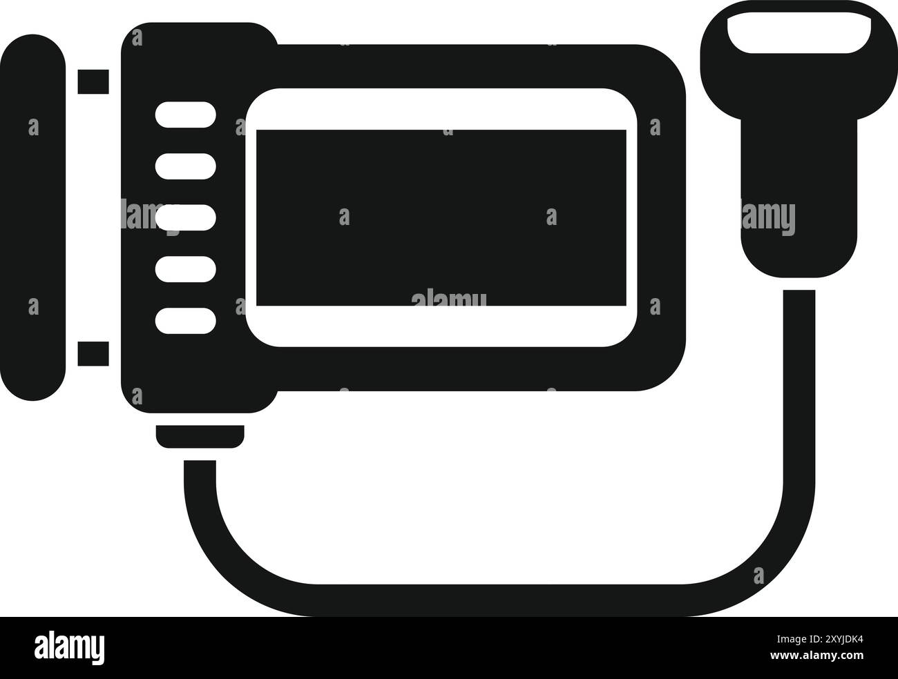 Questa semplice icona in grassetto potrebbe essere utile nella progettazione Web o nelle interfacce mobili Illustrazione Vettoriale